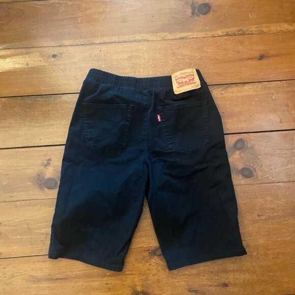 Levi’s Youth XL Black Elastic Waist Drawstring Slim Fit Shorts - Picture 7 of 10